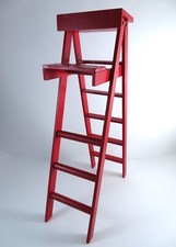 Red wooden ladder for sale  Lincoln