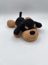 Pelúcia para cachorro Walmart Rottweiler preto marrom bronzeado recheado pele desgrenhada encaracolada 12"" comprar usado  Enviando para Brazil