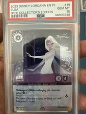 Gem Mint PSA 10 Disney Lorcana Elsa Luvas Off #19 D100 Edição de Colecionador Promo comprar usado  Enviando para Brazil