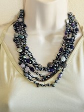 Collana pietre preziose usato  Spedire a Italy