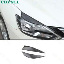 Farol dianteiro de fibra de carbono ABS faixa sobrancelha 2* para Nissan Sentra 2013-19 comprar usado  Enviando para Brazil