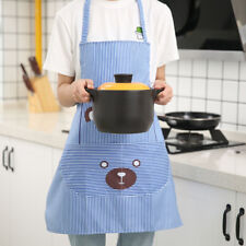 Aventais femininos de algodão sem mangas chef cozinha babador bolsos avental para casa comprar usado  Enviando para Brazil