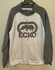 Jaqueta masculina Ecko Unlimited zíper completo tamanho XL vintage hip hop rap OG cinza raro comprar usado  Enviando para Brazil