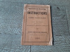Instructions gardes particulie d'occasion  Tours-