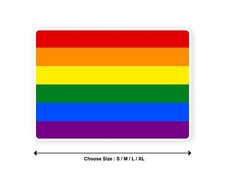 Sticker drapeau lgbt d'occasion  France