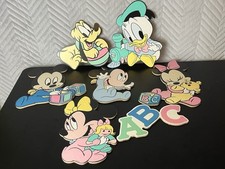 Usado, Lote Vintage Disney Berçário Quarto de Bebê Infantil Placa de Parede Decoração Pendurada Pluto Donald comprar usado  Enviando para Brazil