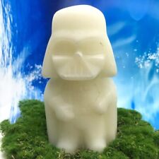 Cristal de jade branco natural 1370G quartzo esculpido à mão Darth Vader cura comprar usado  Enviando para Brazil