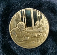 1974 John Pinches Churchill Centenary Trust medalhas 26g - escrevendo em Chartwell, usado comprar usado  Enviando para Brazil