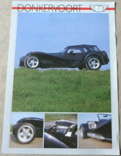 Donkervoort catalogue brochure d'occasion  Libourne