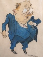 Superbe caricature politique d'occasion  Bordeaux-