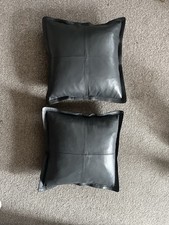 Real leather cushion for sale  BANGOR