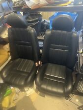 Black leather seats for sale  PONTYPOOL