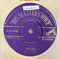 ELVIS PRESLEY-HOUND DOG / DON'T BE CRUEL-OG UK HMV 45-GOLD PRINT 4 PRONG CENTRE comprar usado  Enviando para Brazil