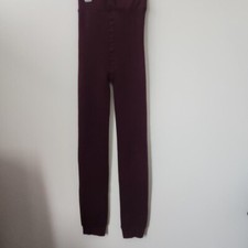 Burgundy thermal leggings for sale  FOLKESTONE