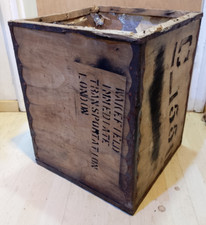 Vintage Antigo Baú de Chá Caixa de Armazenamento Mesa de Cabeceira Caixa Madeira Rústica Barganha comprar usado  Enviando para Brazil