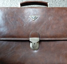 Prada briefcase brown for sale  SLOUGH