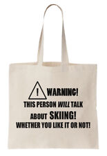 Skiing tote bag for sale  ENFIELD