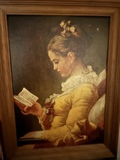 Painting girl reading for sale  Hickory