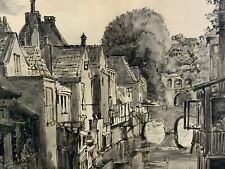 Malerei aquarell altstadt gebraucht kaufen  Schwabmünchen