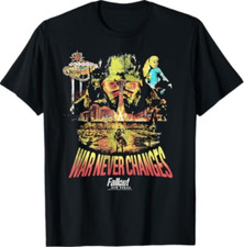 Camiseta colagem Fallout videogame New Vegas War Never Changes comprar usado  Enviando para Brazil