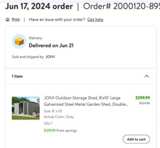 Outdoor storage shed for sale  Smyrna
