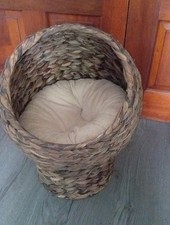 Cat woven wicker for sale  LIVERPOOL