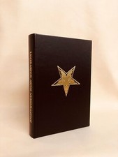Necromancy Elucidated leather binding black leather marbled papers hand binding comprar usado  Enviando para Brazil