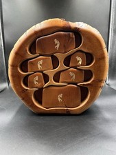 Caixa de joias de madeira Bristlecone Pine Co. borda viva sudoeste Kokopelli Colorado comprar usado Caixa de joias de madeira Bristlecone Pine Co. borda viva sudoeste Kokopelli Colorado comprar usado  Enviando para Brazil