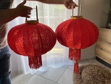 Asiatische lampenschirme rot gebraucht kaufen  Ellingen