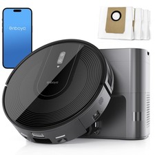 Aspirador de pó robô Enboya D60+ com base auto-vazia 9000Pa - PRETO, usado comprar usado  Enviando para Brazil