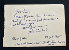 John steinbeck autograph for sale  WESTBURY