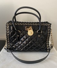 Bolsa de couro acolchoada preta Michael Kors  comprar usado  Enviando para Brazil