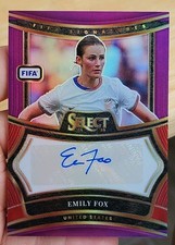 2024 Panini Select FIFA Soccer Emily Fox roxo autografado EUA /49, usado comprar usado  Enviando para Brazil