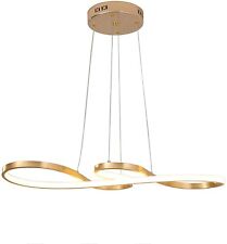 Candelabro moderno circular LED regulável 77W 1 lustre linear LED acrílico comprar usado  Enviando para Brazil