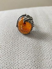 Anello argento ambra usato Anello argento ambra usato  Follonica
