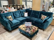 Chenille fabric teal for sale  CANNOCK