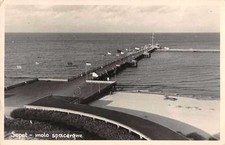 Sopot Poland molo spacerowe Real Photo Antique Postcard J66993 na sprzedaż  Wysyłka do Poland