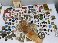 Lote misto de pinos, moedas, selos e muito mais vintage, usado comprar usado  Enviando para Brazil