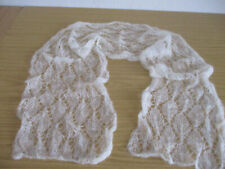 Schal selbstgestrickt weiß gebraucht kaufen  Niederndodeleben