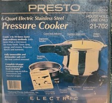Panela de pressão elétrica Presto 6 quartos modelo 02160 vaporizador de aço inoxidável  comprar usado  Enviando para Brazil