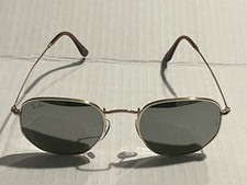 Óculos de sol Ray-Ban RB3548 51MM hexagonal armação dourada/prata espelho lente plana comprar usado  Enviando para Brazil