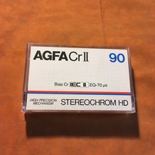 Usado, 1 x AGFA CrII STEREOCHROM HD 90 Cassette,IEC II/High Pos,sehr guter Zustand,1982 comprar usado  Enviando para Brazil