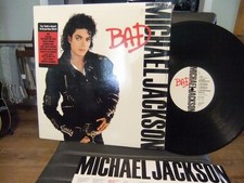 MICHAEL JACKSON BAD LP IN SHRINK W/ HYPE STICKER EPIC RECORDS US ORIG VINYL NM comprar usado  Enviando para Brazil