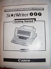 Instructions typewriter canon for sale  LEICESTER