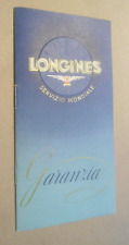 Libretto orologio longines usato  Cagliari