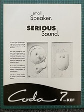 Kef coda poster for sale  BRIDGEND