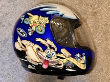 Capacete de colisão de motocicleta azul HJC Ogri - Ultra raro e colecionável - Paul Sample comprar usado  Enviando para Brazil