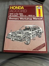 Haynes manual honda for sale  BASINGSTOKE