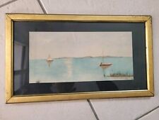 Aquarelle paysage 1920 d'occasion  Saint-Etienne