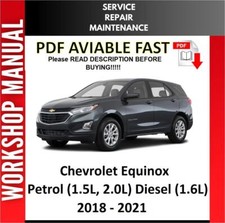 MANUAL DE OFICINA DE REPARO DE SERVIÇO CHEVROLET EQUINOX 2018 2019 2020 2021 comprar usado  Enviando para Brazil